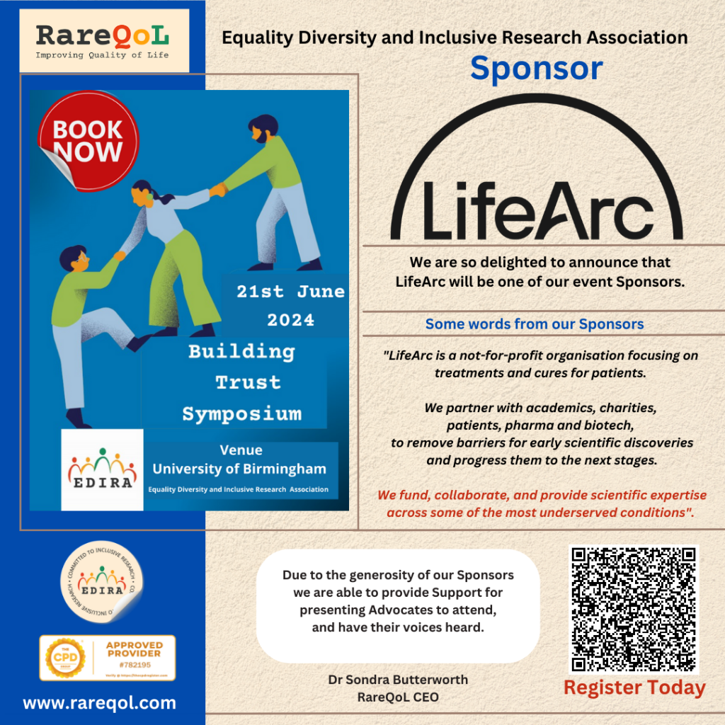 Poster with a blue an beig background. An image of three characters helping each other up steps on the left and a company image on the right.