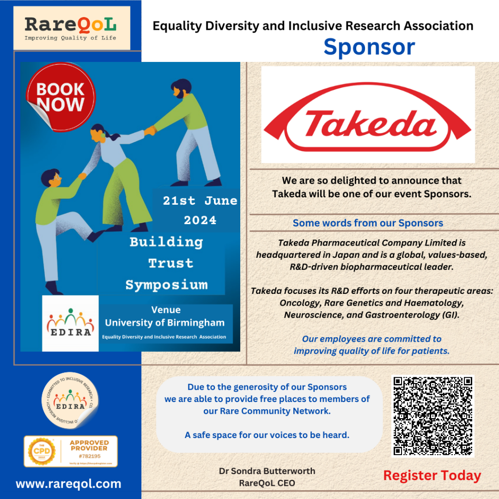 Poster with blue and beige background. Including a picture of three characters helping each other up steps on the left, Company logo on the right.