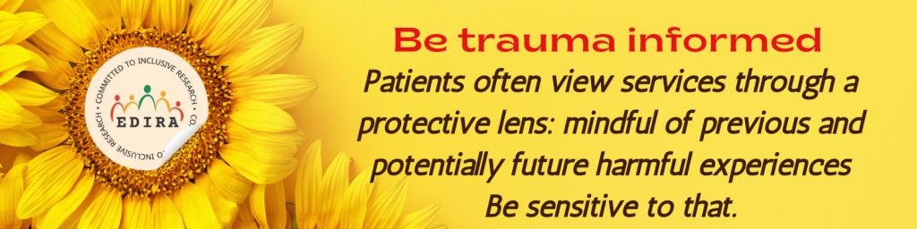 Yellow banner with sunflower and black text.